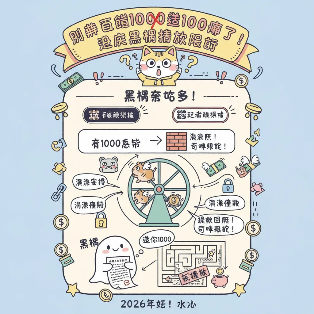 別被首儲1000送1000騙了！避開黑網提款限制